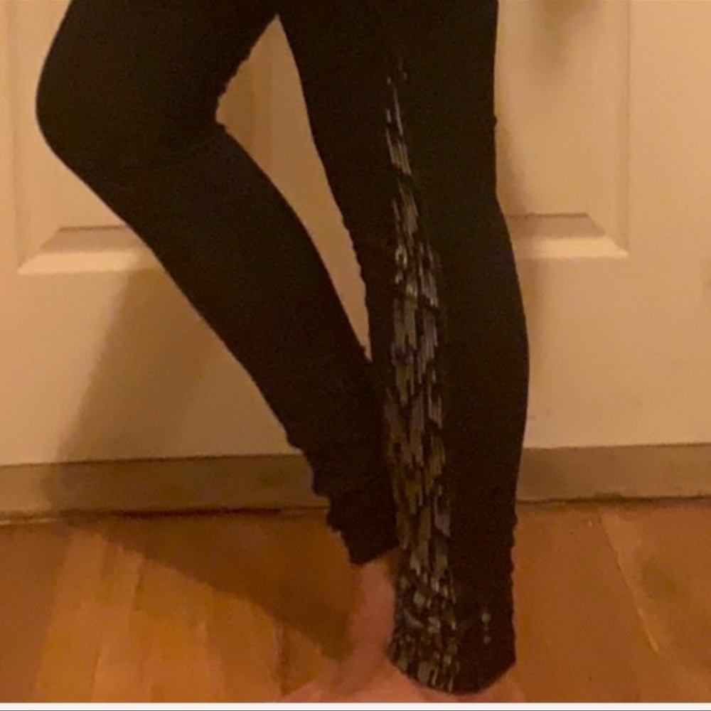 Nike Women Dri fit Black Workout Leggings Small - Picture 8 of 8